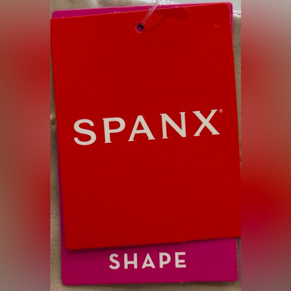 Spanx NEW Suit Your Fancy Shape High-Waist Thong Size Medium Champagne Beige - Picture 8 of 12